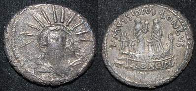 RR Mussidius Longus 42 BCE AR Den Rad Sol Platform CLOACIN S 494 Cr494-42.jpg