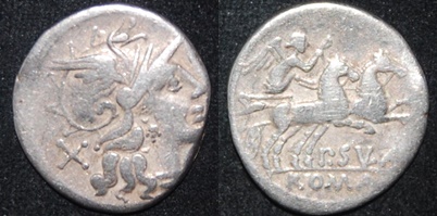 RR P Cornelius Sulla 151 BCE AR Den Roma Biga S 84 Cr 205-1.jpg