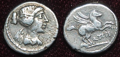 RR Q Titius AR Quinarius 90 BCE PEGASOS Sear 240.jpg