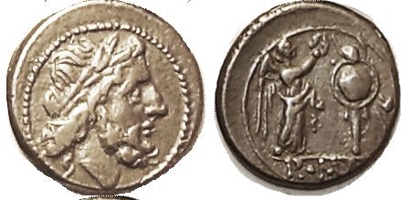 RR Victoriatus 211-208 BCE Jupiter Victory Traphy VF Craw 53-1 Syd 83.jpg
