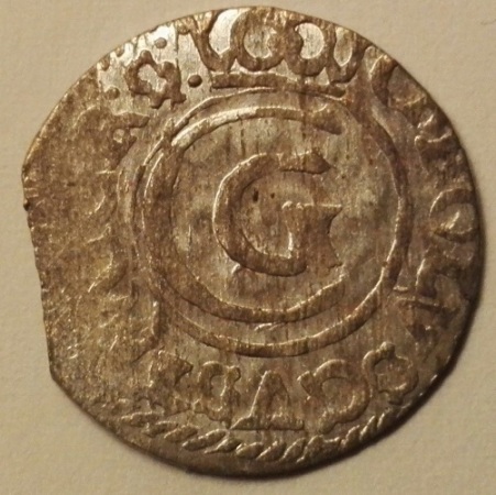 Ruotsi Livonia Solidus 1656 Carl X Gustav b.jpg