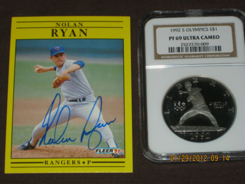 Ryan 1991 card & coin.JPG