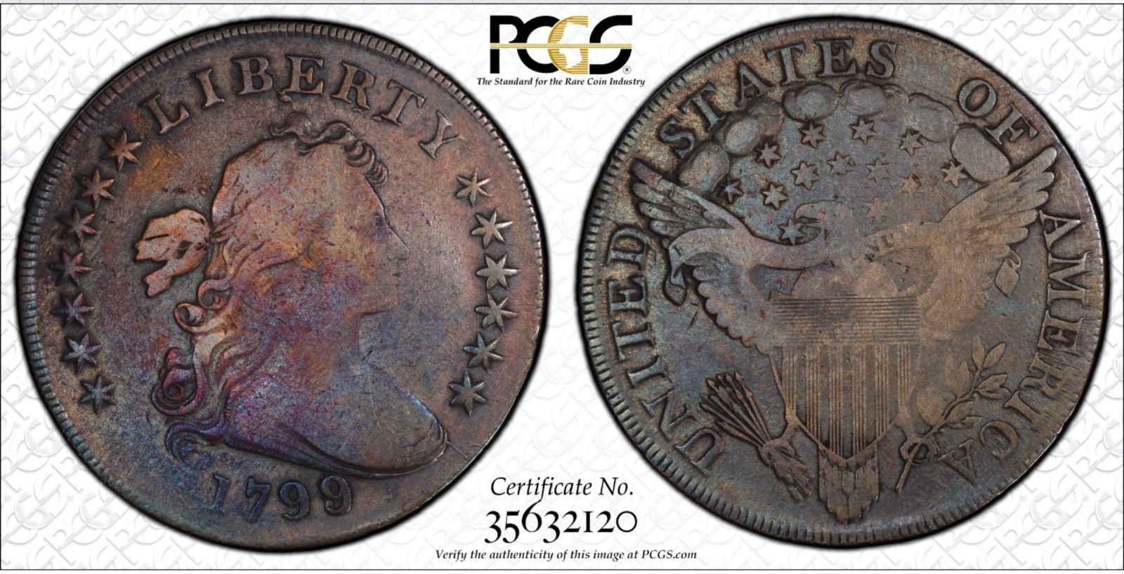 S$1 1799 Over 8 VG Details Cleaned PCGS 35632120 Trueview.jpg