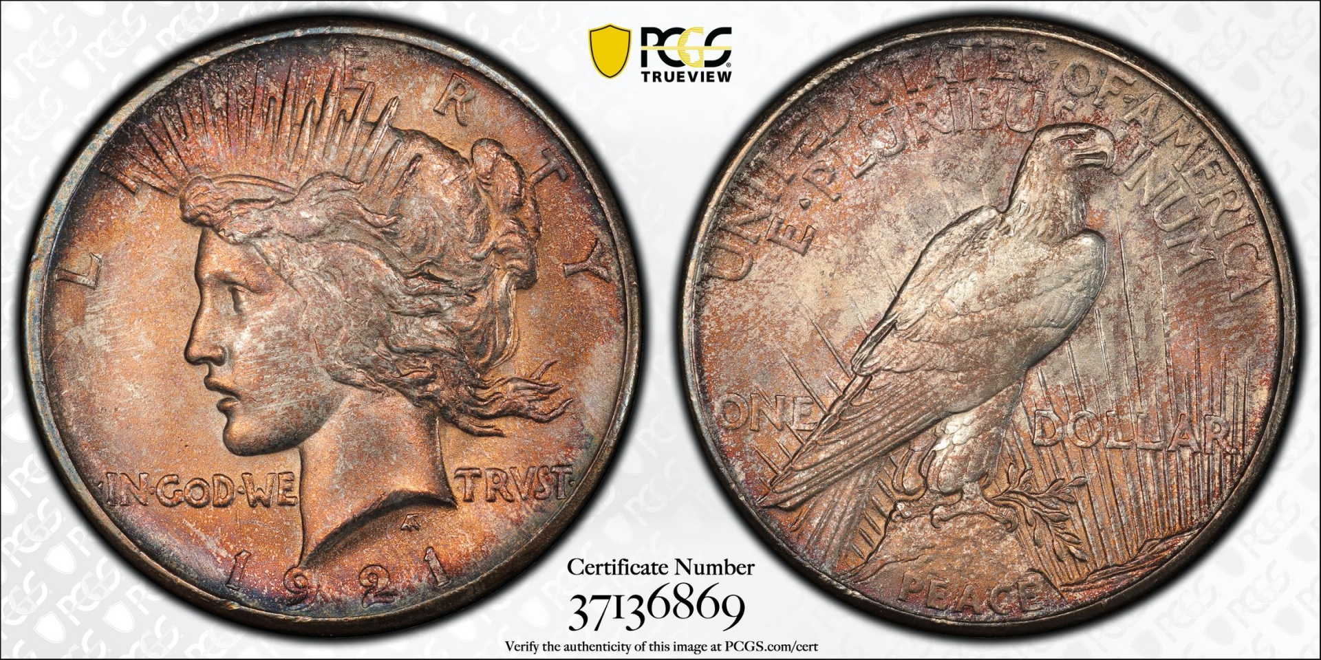 S$1 1921 Peace MS63 PCGS 37136869 Trueview.jpg