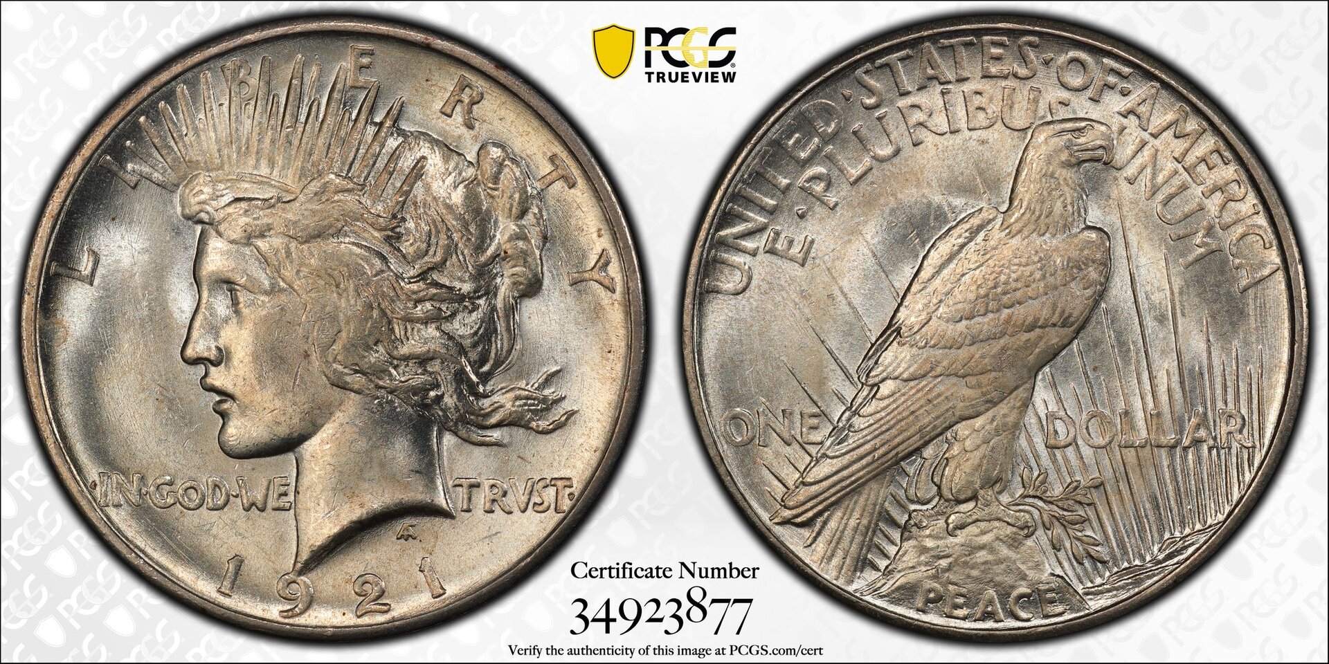 S$1 1921 Peace MS63 PCGS CAC VAM-1H Polishing Lines Trueview Elite 30 34923877.jpg