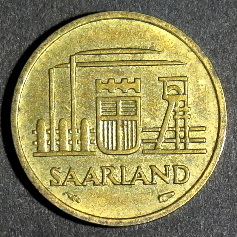 Saarland 10 Franken 1954 reverse.jpg