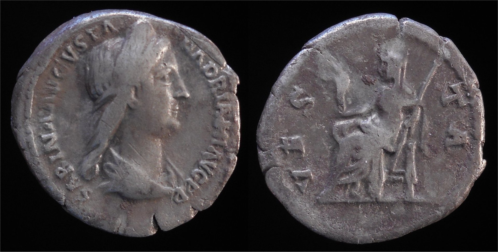 Sabina AR Denarius Vesta seated RIC 81.jpg