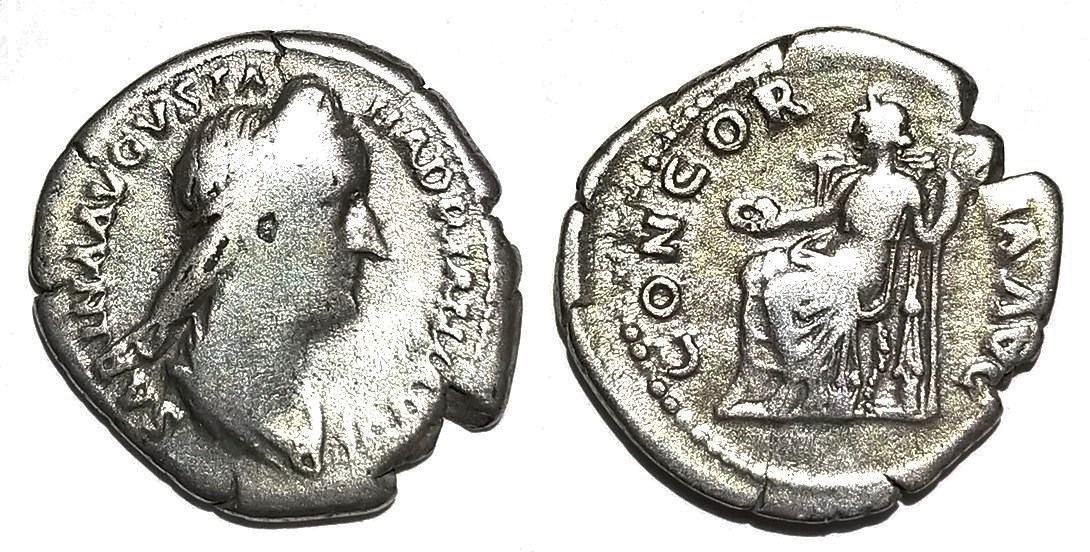 Sabina Concordia seated long obv inscr denarius.jpg