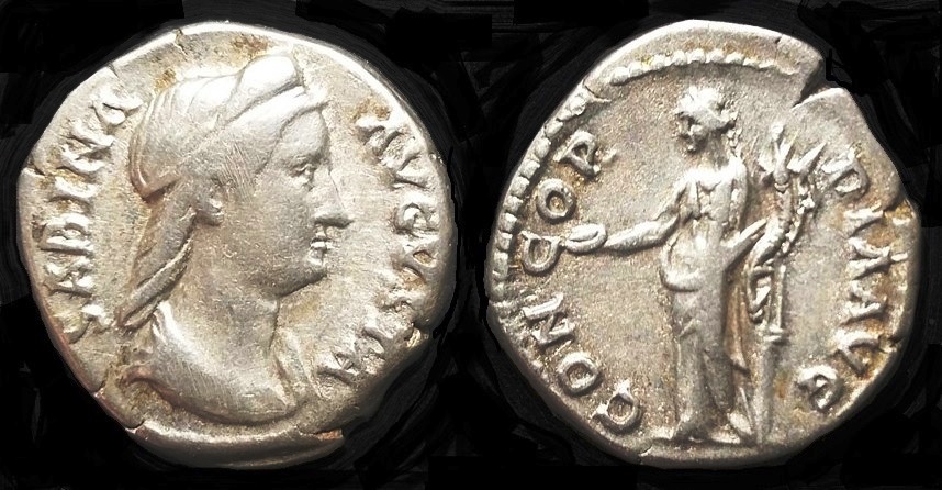 Sabina Concordia standing denarius.jpg