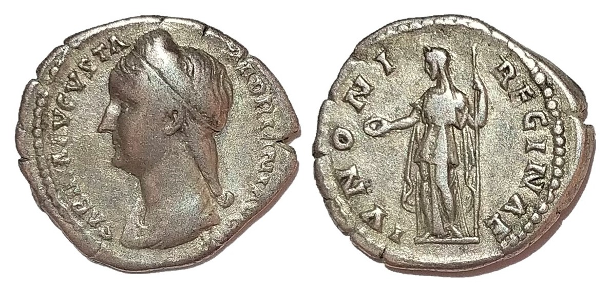 Sabina IVNONI REGINAE left-facing denarius.jpg