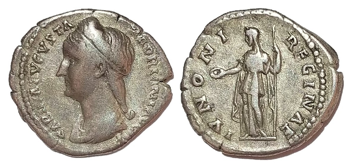 Sabina IVNONI REGINAE left-facing denarius.jpg