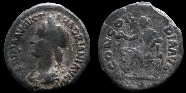 Sabina left facing bust limes denarius.JPG