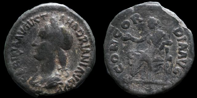 Sabina left facing bust limes denarius.JPG
