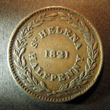 Saint Helena Half Penny 1821 obverse.JPG