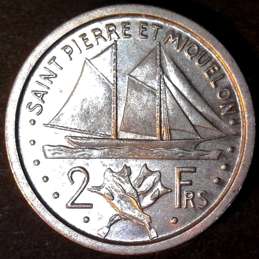 Saint Pierre and Miquelon 2 Francs 1948 obverse 50pct.jpg