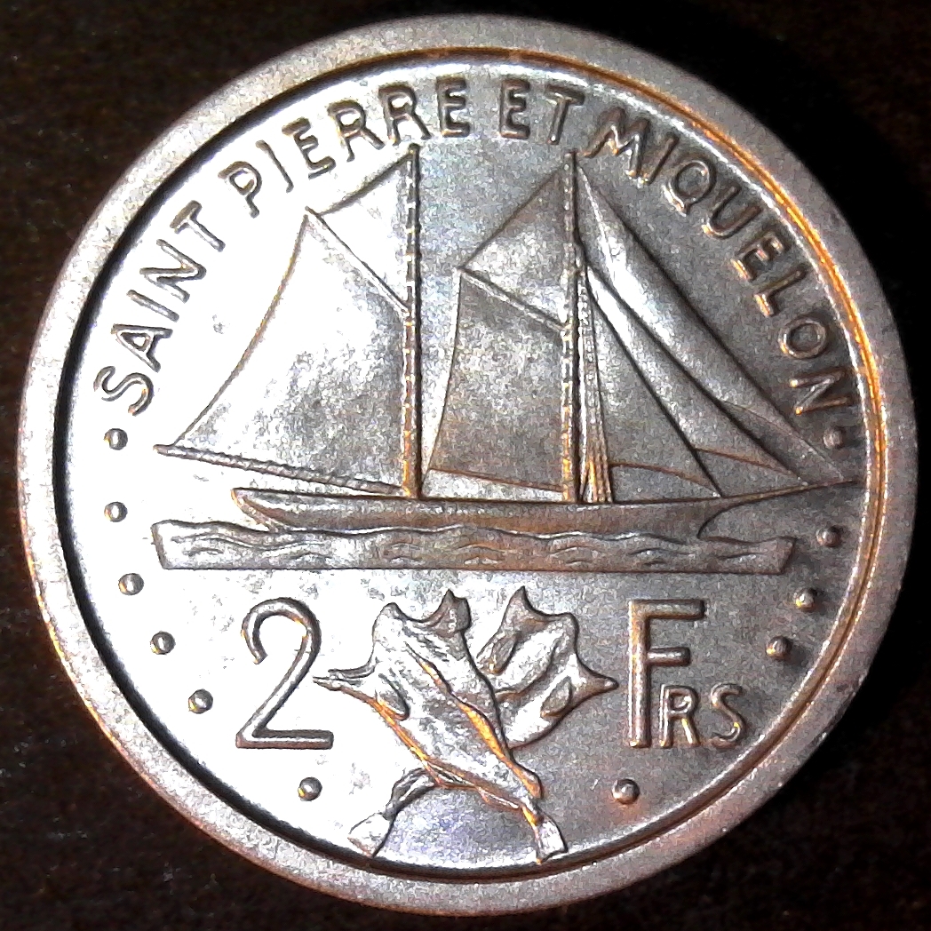 Saint Pierre and Miquelon 2 Francs 1948 obverse.jpg