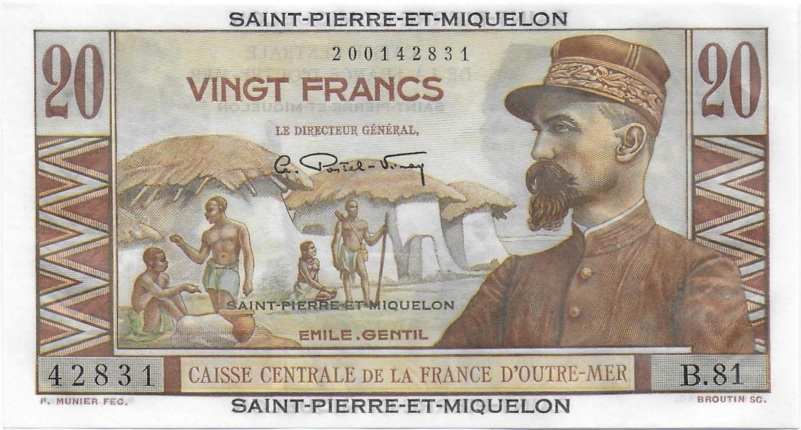 Saint Pierre and Miquelon 20 Francs front.jpg