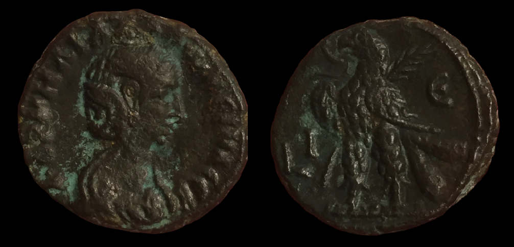 Salonina, Potin Tetradrachm, Alexandria Egypt, Year 15, 267-268 AD.png