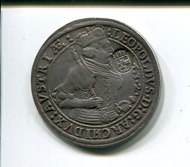 Salzburg Max Gandolf 1681 cm on Archduke Leo V of Tyrol Taler 1632 obv 801.jpg