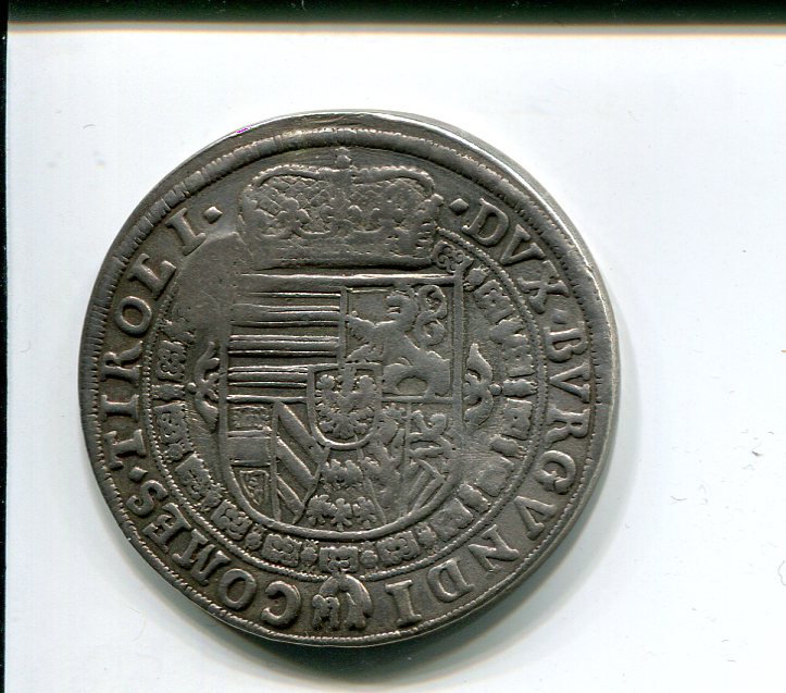Salzburg Max Gandolf 1681 cm on Archduke Leo V of Tyrol Taler 1632 rev 802.jpg
