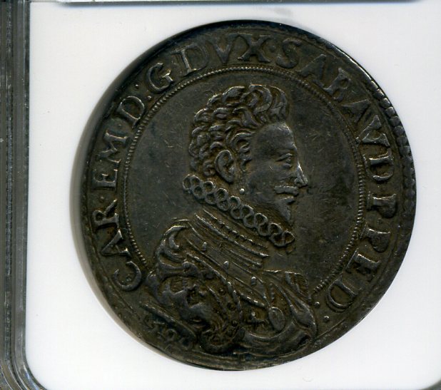 Savoy Carlo Emanuele I Ducatone 1590 D8378 obv 151.jpg