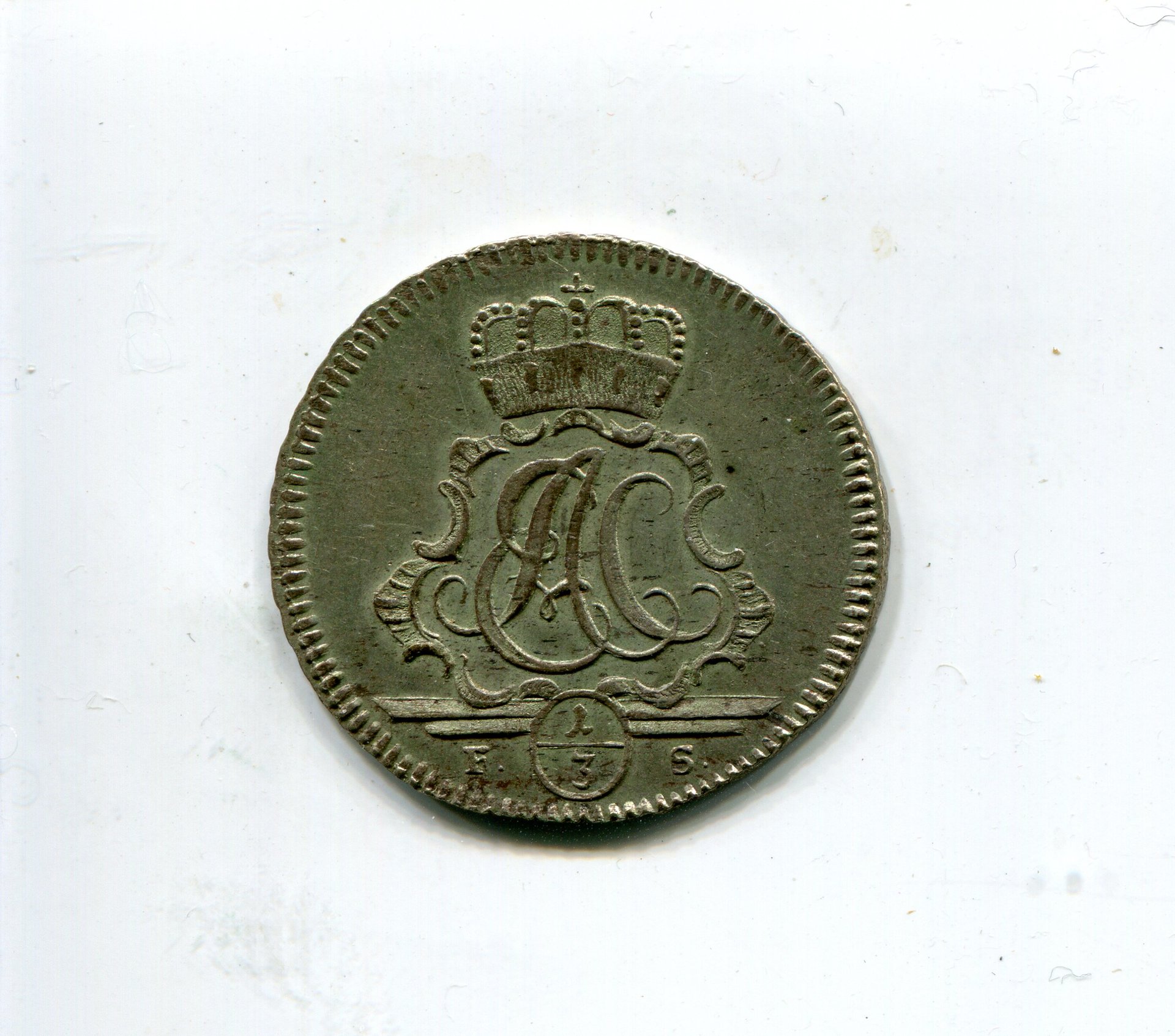 Saxe-Weimar-Eisen Ernst Aug Constantin One third Taler 1756 LD obv 445.jpg