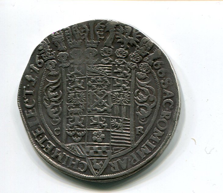 Saxony Alb Joh Geo II Taler 1666 rev  248.jpg
