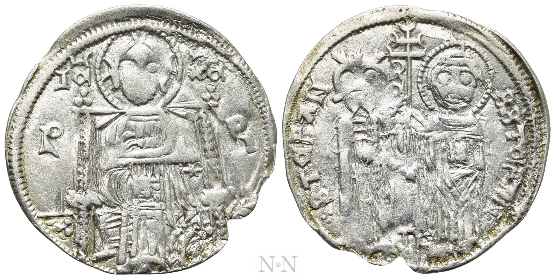 Serbian Silver Dinar of Stefan Uroš IV Dušan (minted sometime between 1331 and 1355).jpg