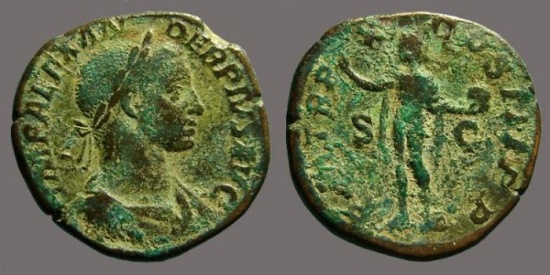 Severus Alexander AE Sestertius Sol holds globe.jpg