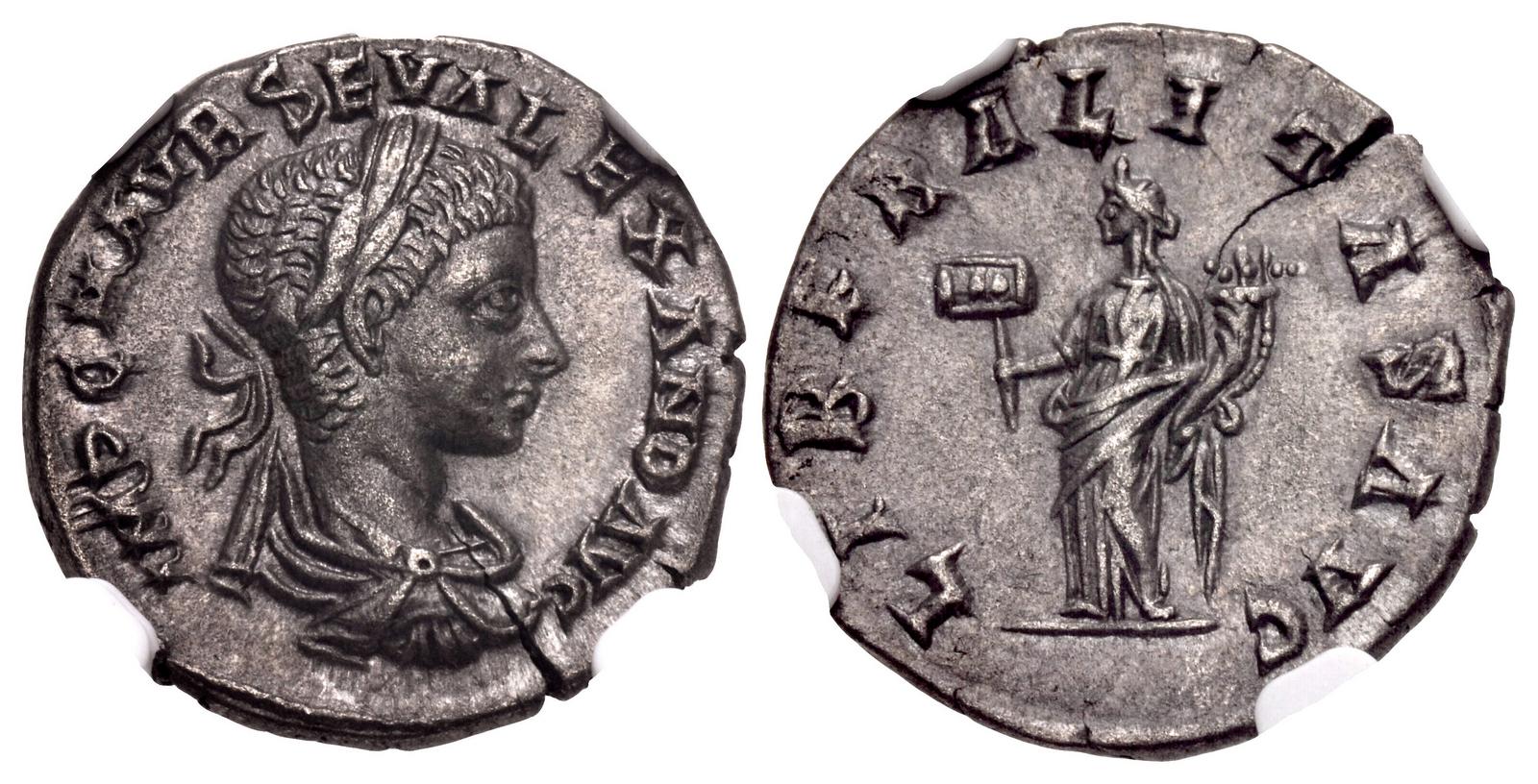 Severus Alexander Denarius CNG 489 (photo) Triton XXI, AK Collection, NGC 4682251-068.jpg