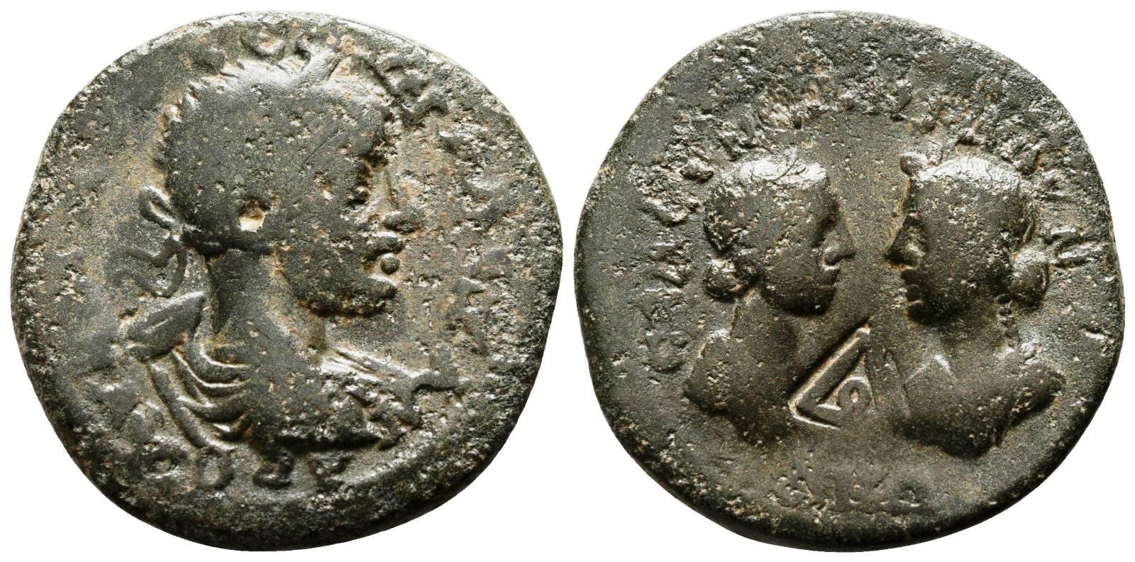 Severus Alexander Seleukeia ad Kalykadnon Apollo and Artemis.jpg