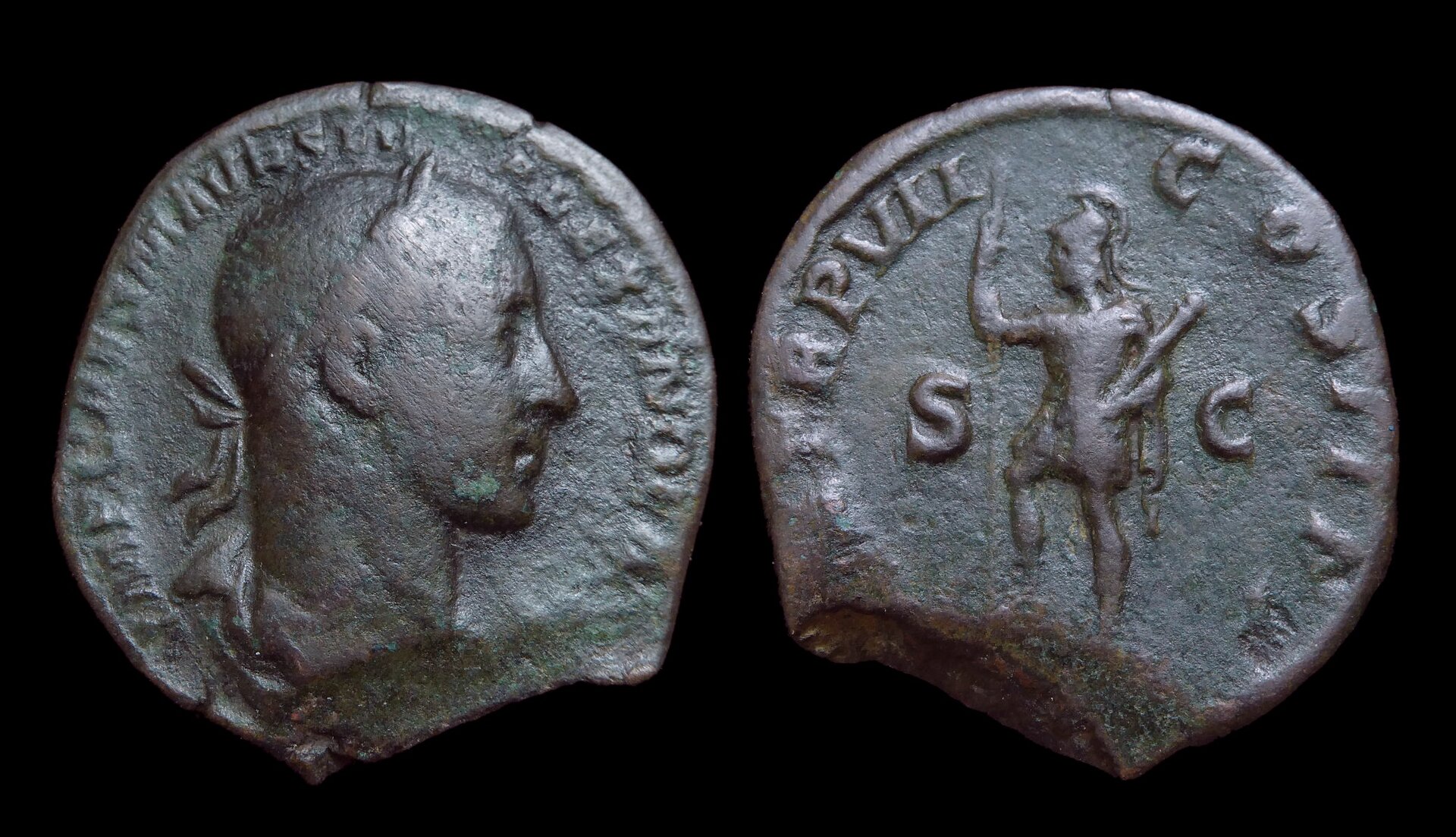 Severus Alexander - Sestertius Mars ex Clain-Stefanelli 4267.JPG