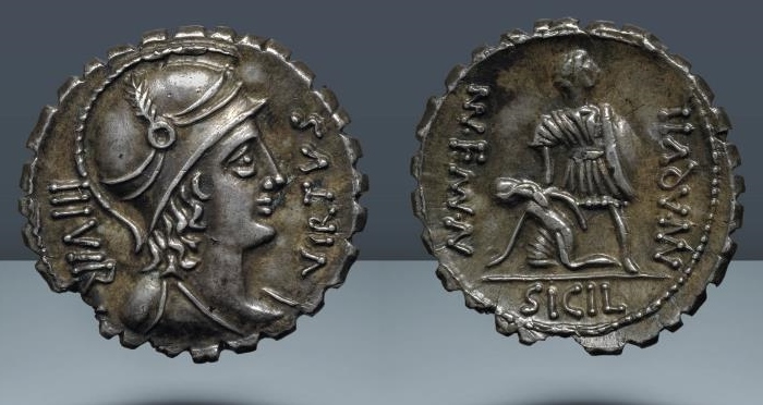 Shanna Schmidt example of Aquillius -Virtus - Sicilia coin.jpg