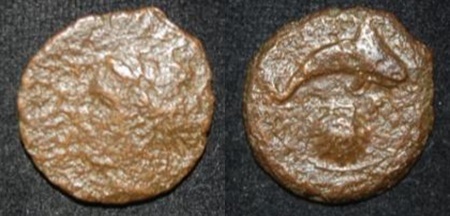 Sicily Syracuse AE 18 357-344 BC Female Hd Dolphin Scallop O-R.jpg