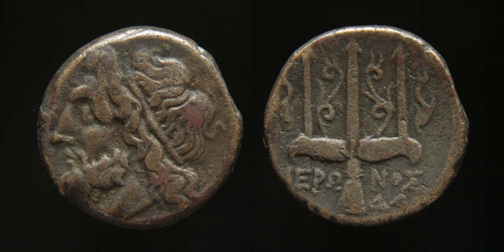 Sicily, Syracuse Hieron II Poseidon.JPG
