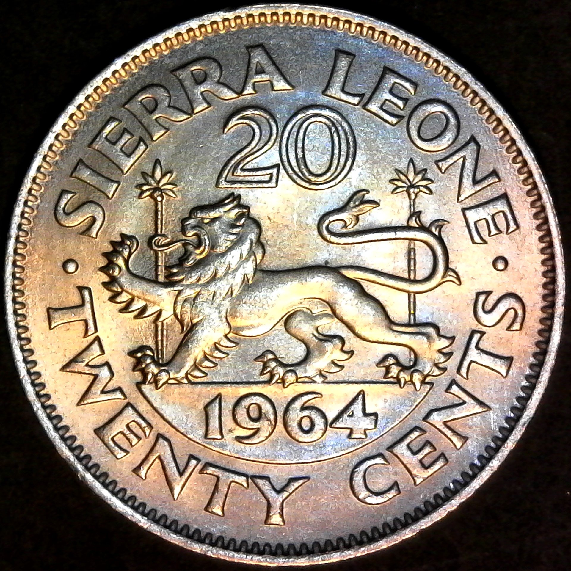 Sierra Leone Twenty Cents 1964 obv.jpg