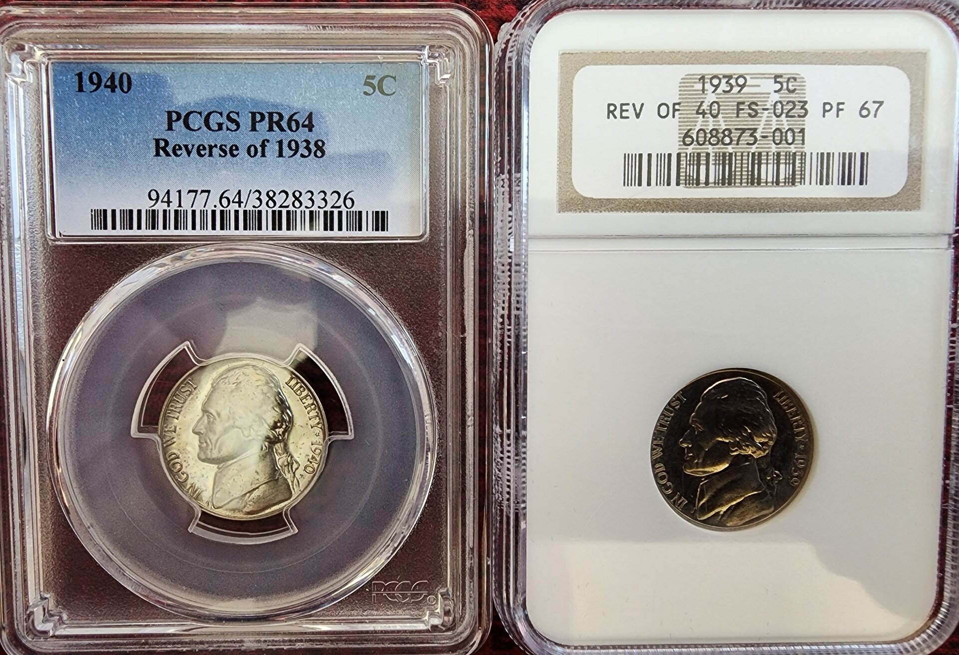 Slabs Proof Nickel - 40 rev 38, 39 rev 40.jpg