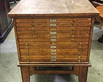 Smaller Antique Map Chest - $615.jpg