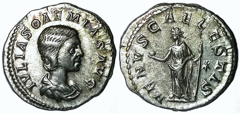 Soaemias Venus Caelestis Standing Denarius.jpg