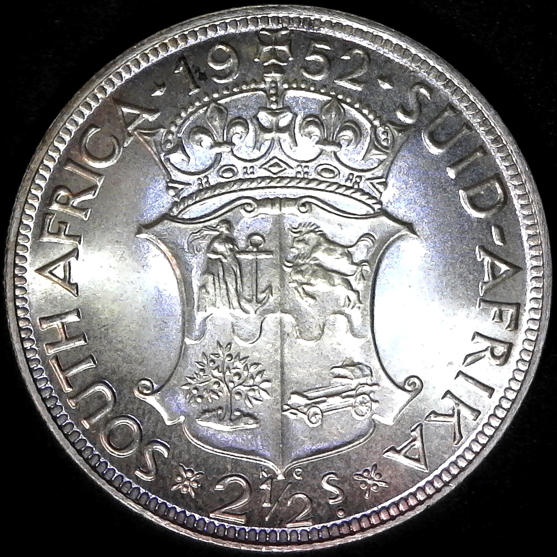 South Africa Two and a Half Shillings 1952 obv.jpg