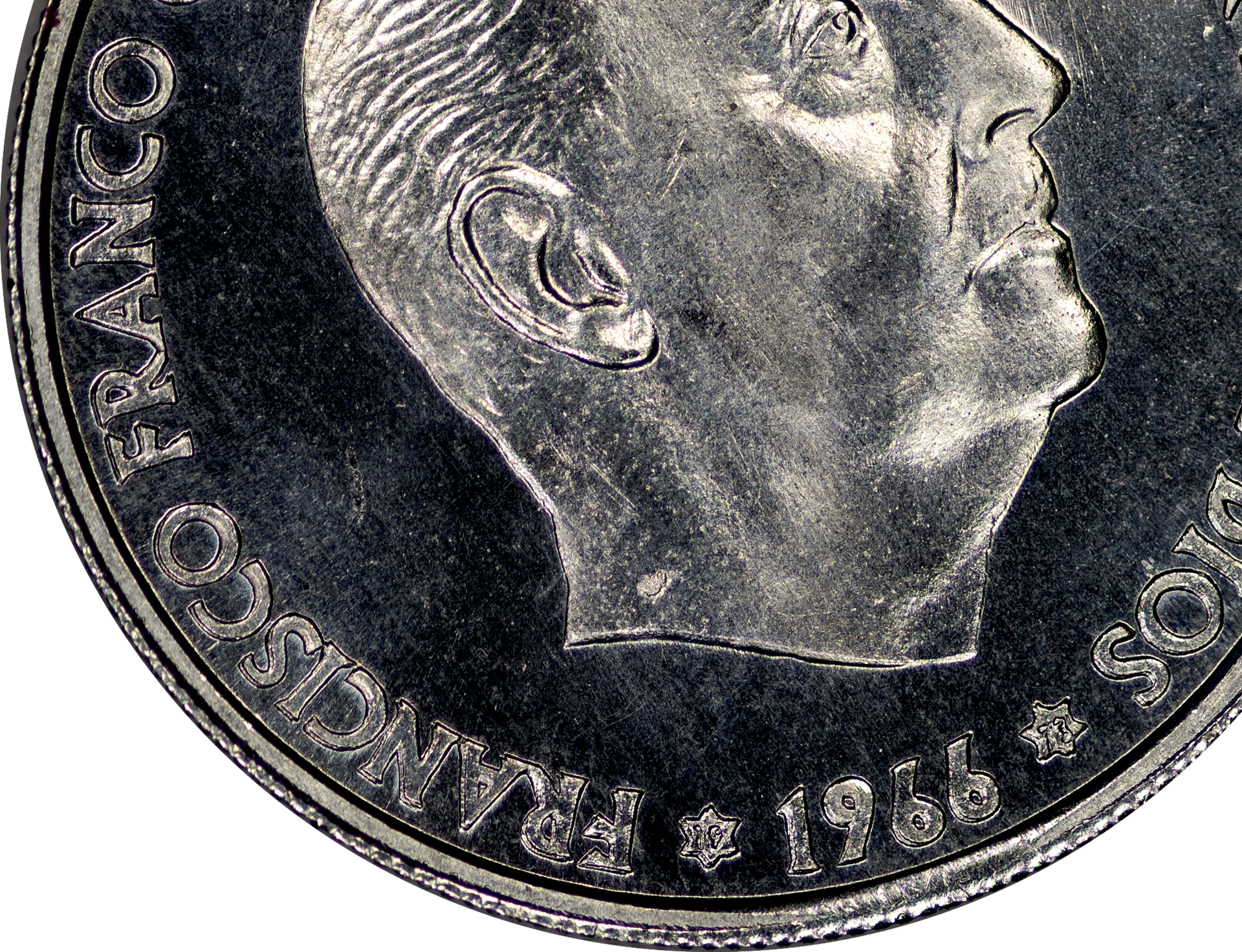 Spain - 1966 (73) Proof 50 Centimos (Doubled Die Obverse) - Doubling 2.png