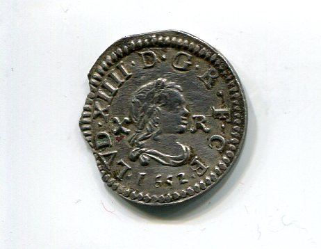 Spain Barcelona Louis XIV French besieged 10 reales 1652 obv 211.jpg