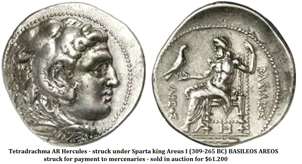 sparta tet King Areus I 309-265 BC $61.200.jpg