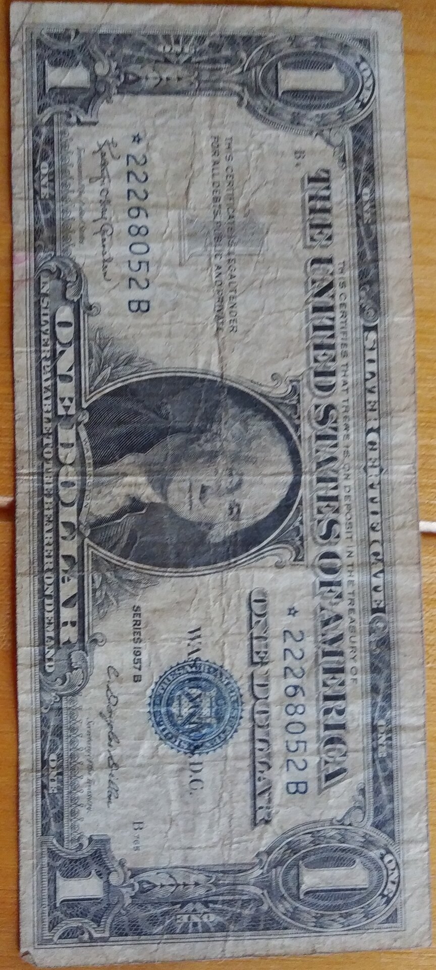 Star Note Silver Certificate 1957.jpg