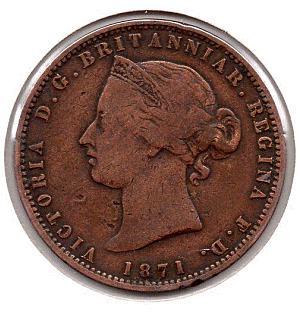 States of Jersey - One Thirteenth of a Shilling - 1871 - Rotate.gif