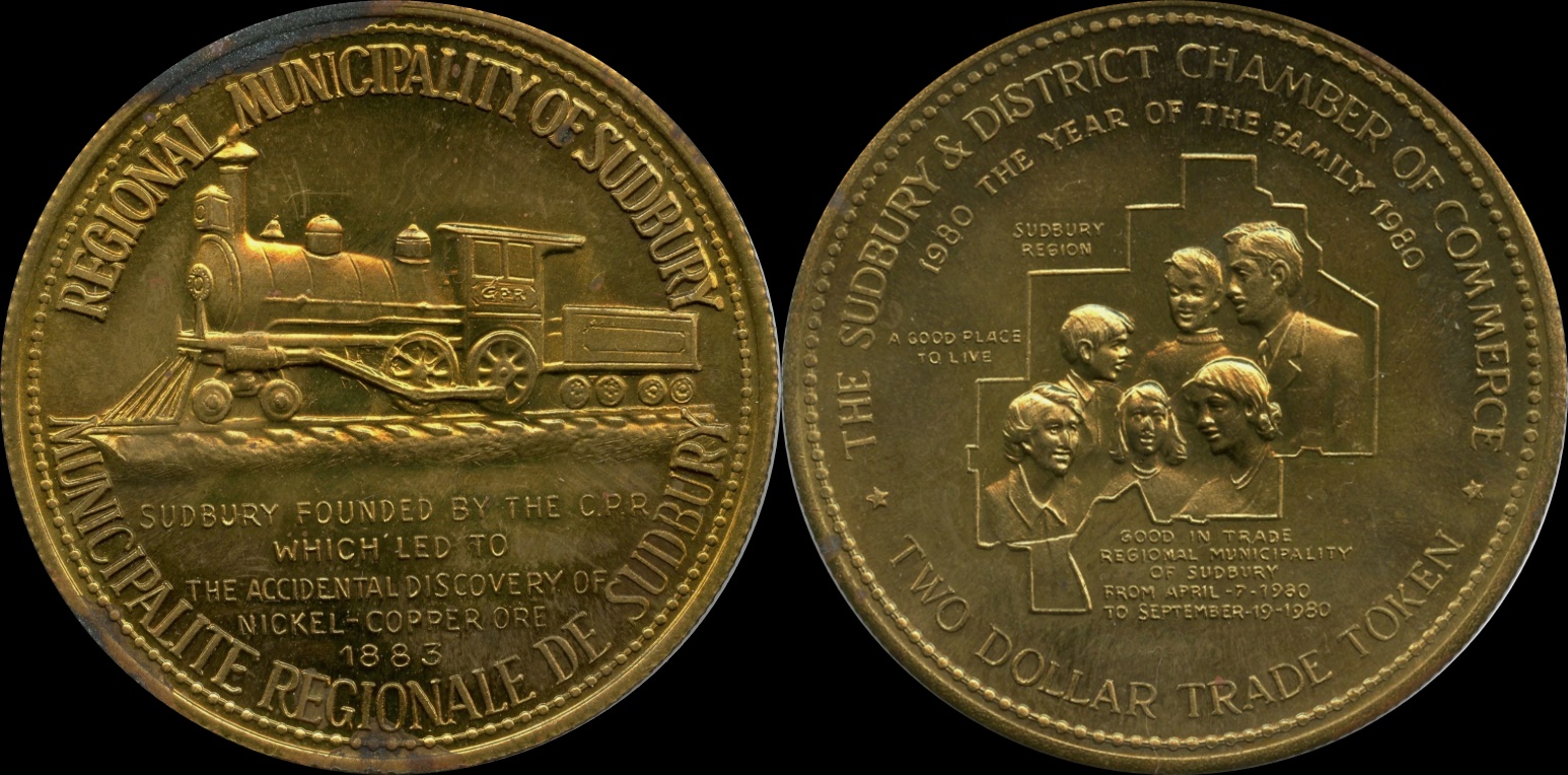 Sudbury Ontario Canada Pacific Railroad Train Engine Commemorative Medal  1-horz.jpg