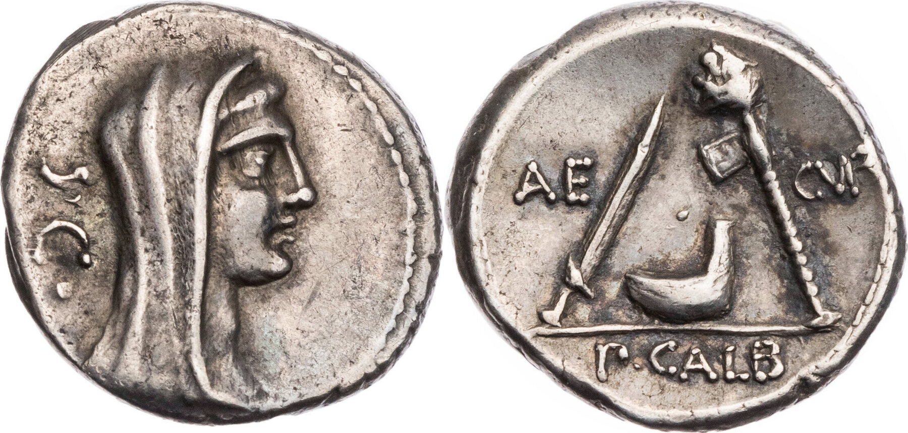 Sulpicius Galba 69 BCE Vesta - Priestly implements jpg version revised.jpg
