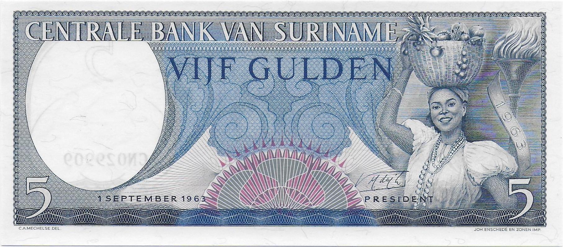 Suriname 5 Gulden 1963 front.jpg