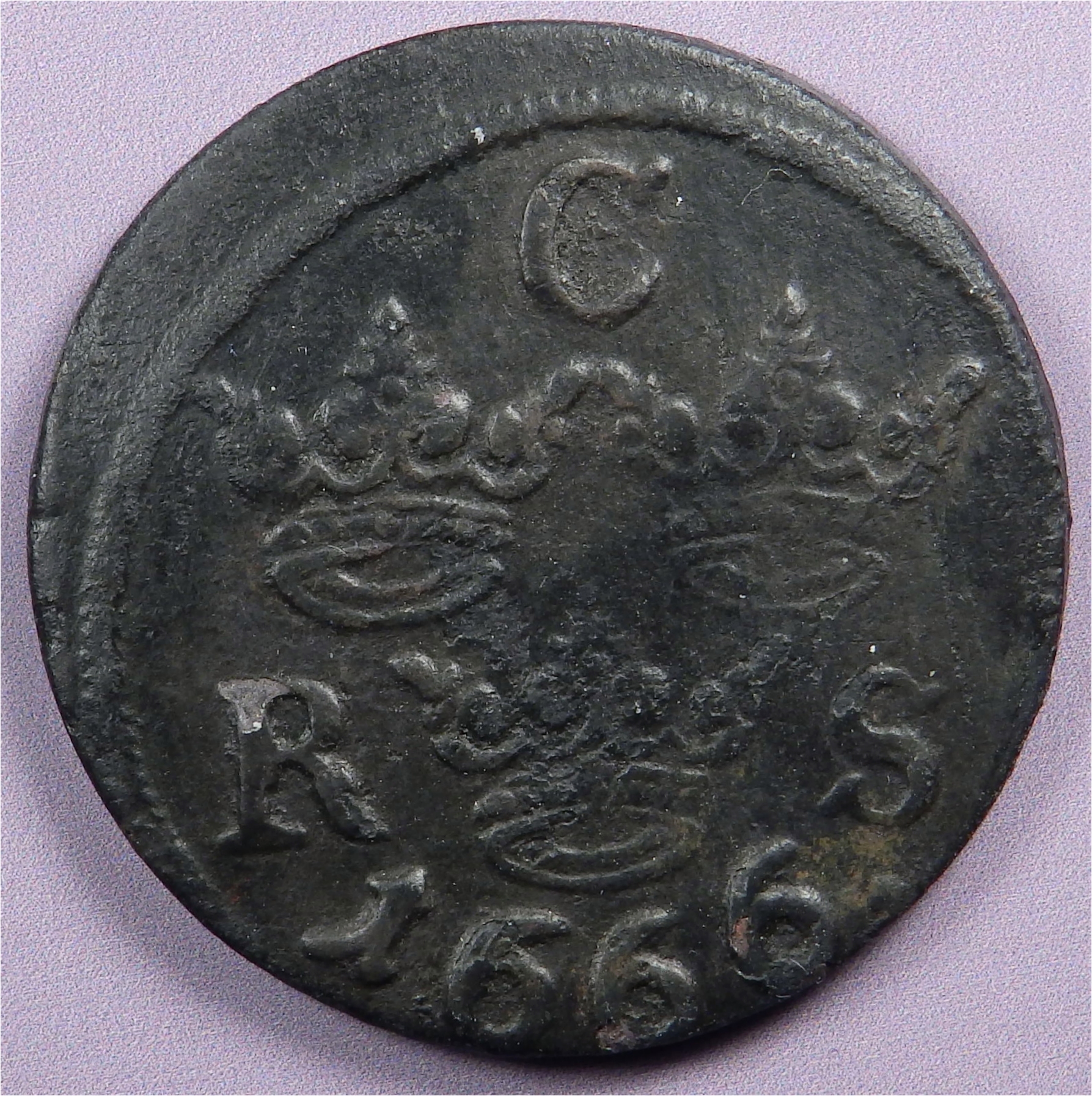 Sweden 1 6th ore 1666  Charles XI obv 2.jpg