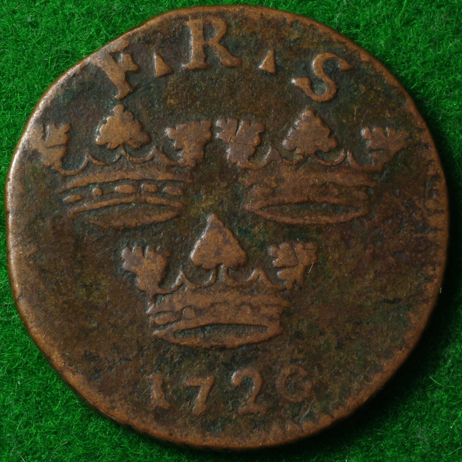 Sweden 1720 Half Ore 1.JPG